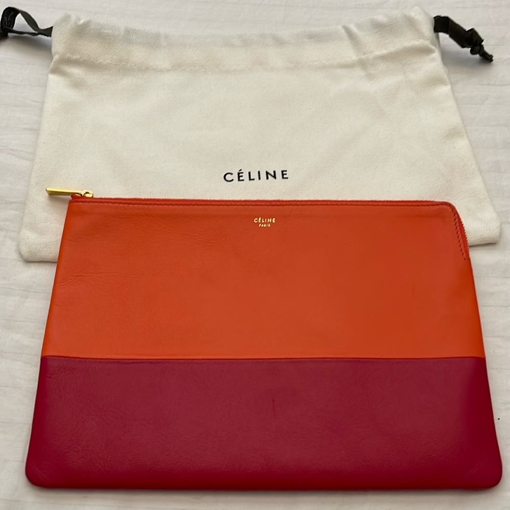 Celine Cabas zippered Pouch bag